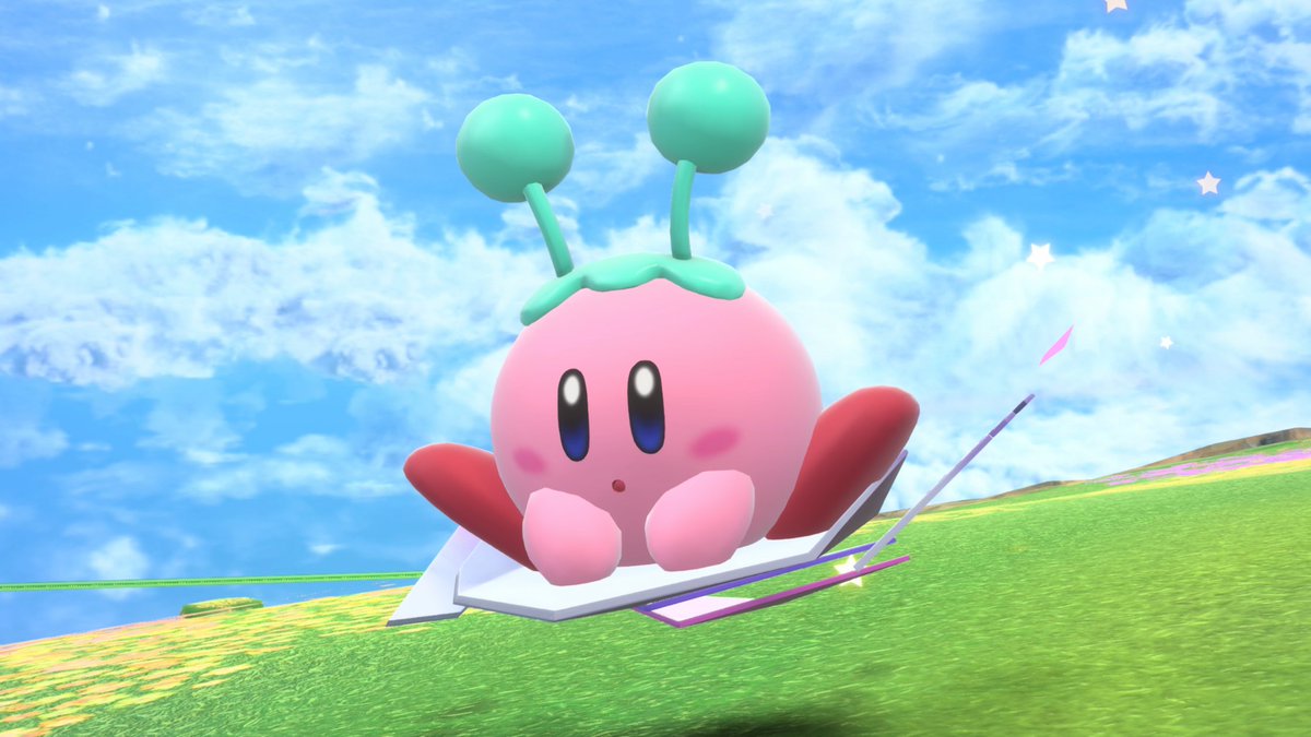 KirbyAirRiders's tweet photo. The "Superpowered Paper Star!" event will run from 6/10/2026 at 8pm PT to 6/15/2026 at 8pm PT. Earn points in this event to get a Bug Eyes headwear item! #KirbyAirRiders https://t.co/eQ9tPLroKC