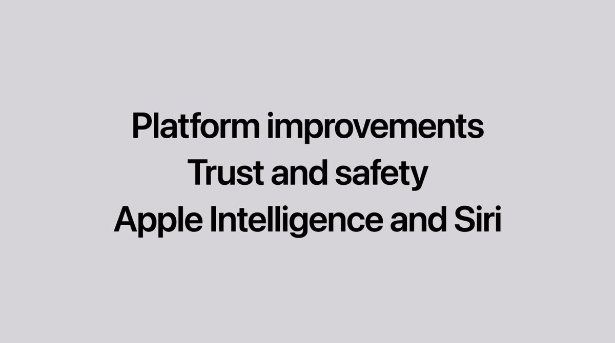Howpple's tweet photo. Estos son los tres pilares que veremos hoy en la #wwdc26 https://t.co/GT2goAa2QL