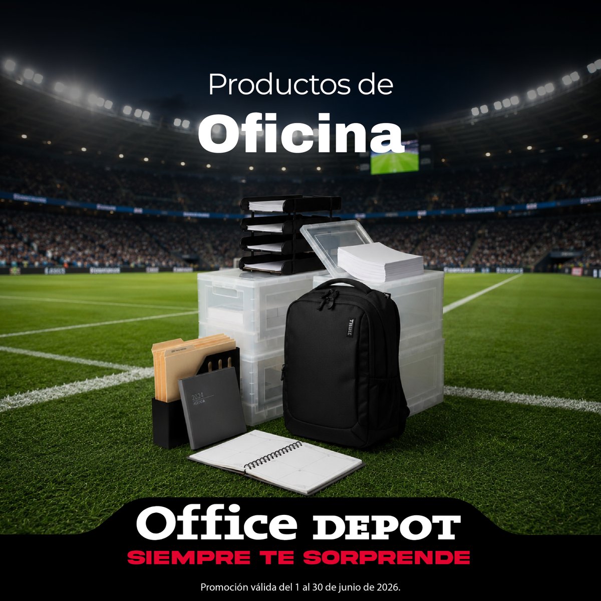 OfficeDepotGT's tweet photo. Pon tu oficina en modo campeonato con soluciones de organización y archivo que meten gol. 🏟️📂
Office Depot juega contigo en eficiencia y productividad.  🏆
Compra en tienda o en https://t.co/ghYPbN2JSX
#OfficeDepotSiempreTeSorprende
Válido del 1 al 30 de junio de 2026. https://t.co/x6r4BJ6Ape