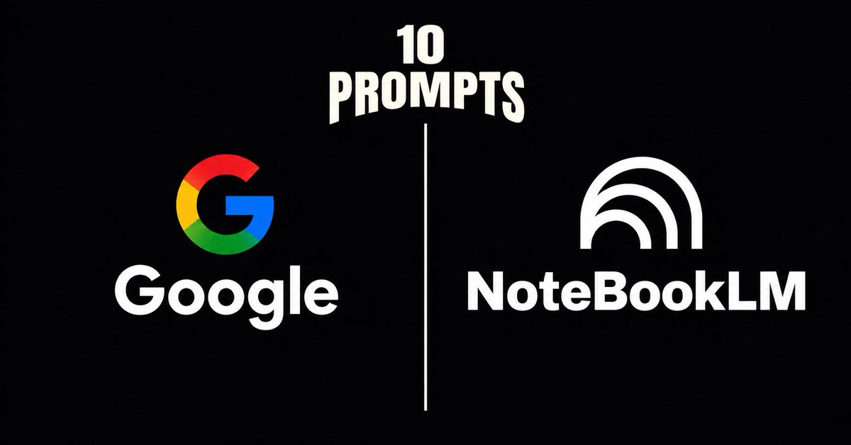 David_TornAI's tweet photo. 🚨 BREAKING: Most people have no idea how powerful NotebookLM has become — and it’s completely free.

While many users only scratch the surface, NotebookLM can dramatically improve the way you learn, research, analyze information, and create content.

These 10 simple prompts can help you unlock its full potential and save hours every week.

🔖 Save this for later.