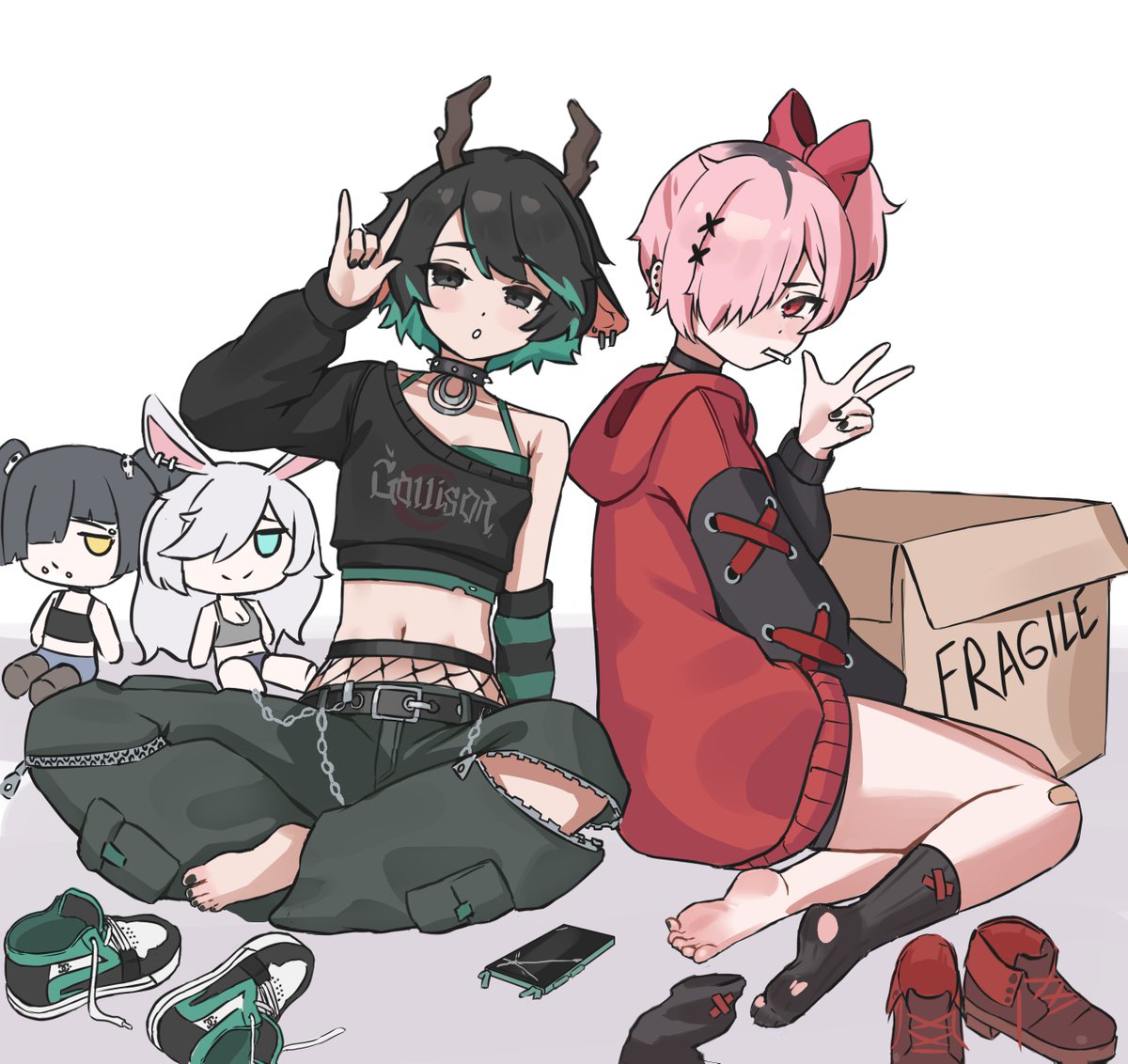Bland0_0's tweet photo. oaklyn and vio ! 
@kharhaS oc's https://t.co/EeCNjtYSZe