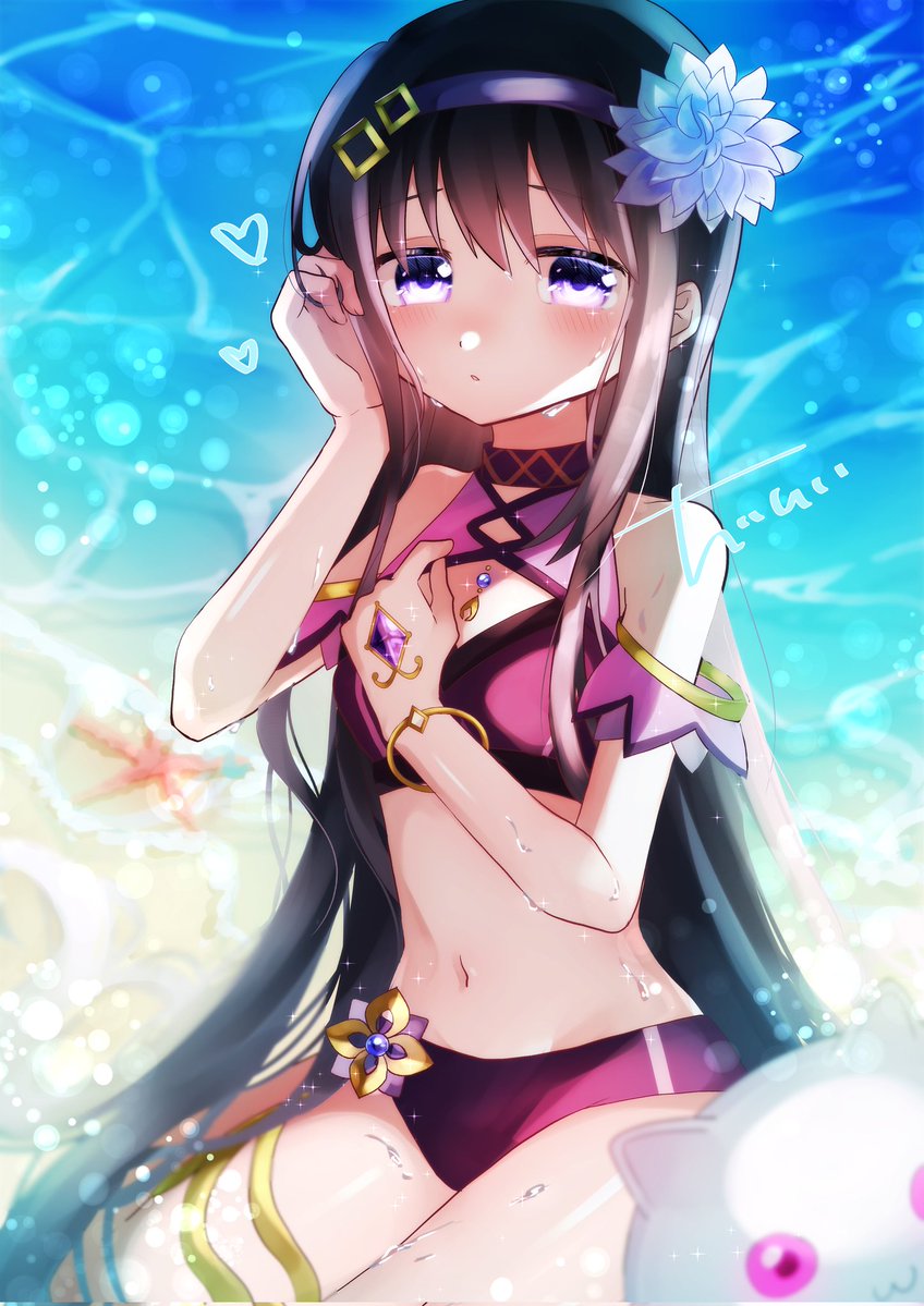 N0B0RU_'s tweet photo. #水着ほむら https://t.co/oz0cDOEHYA