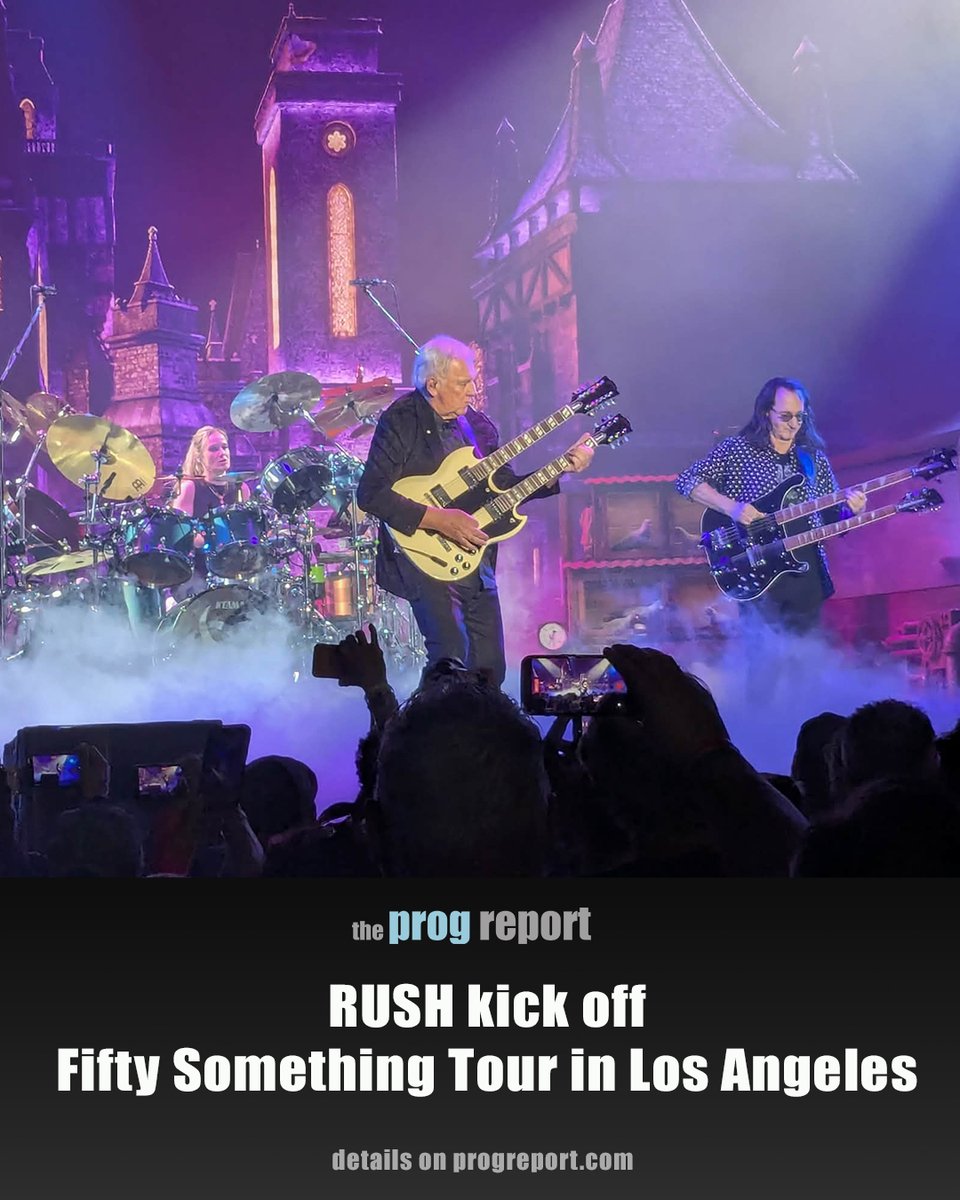 theprogreport's tweet photo. RUSH launch ‘Fifty Something’ tour in Los Angeles. Details here: https://t.co/xow2fS3zGT https://t.co/ys5XxybHIv