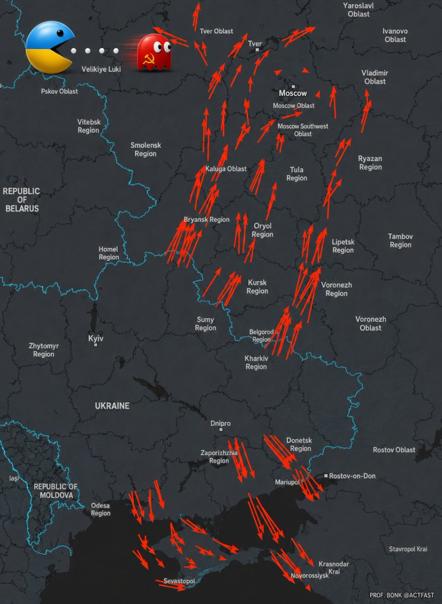 actfast's tweet photo. Putin 🇷🇺 Loves War!

So, 210 Ukrainian 🇺🇦 Angry Birds are on their way to deliver it until Russia goes home. ⬇️⬇️⬇️⬇️
