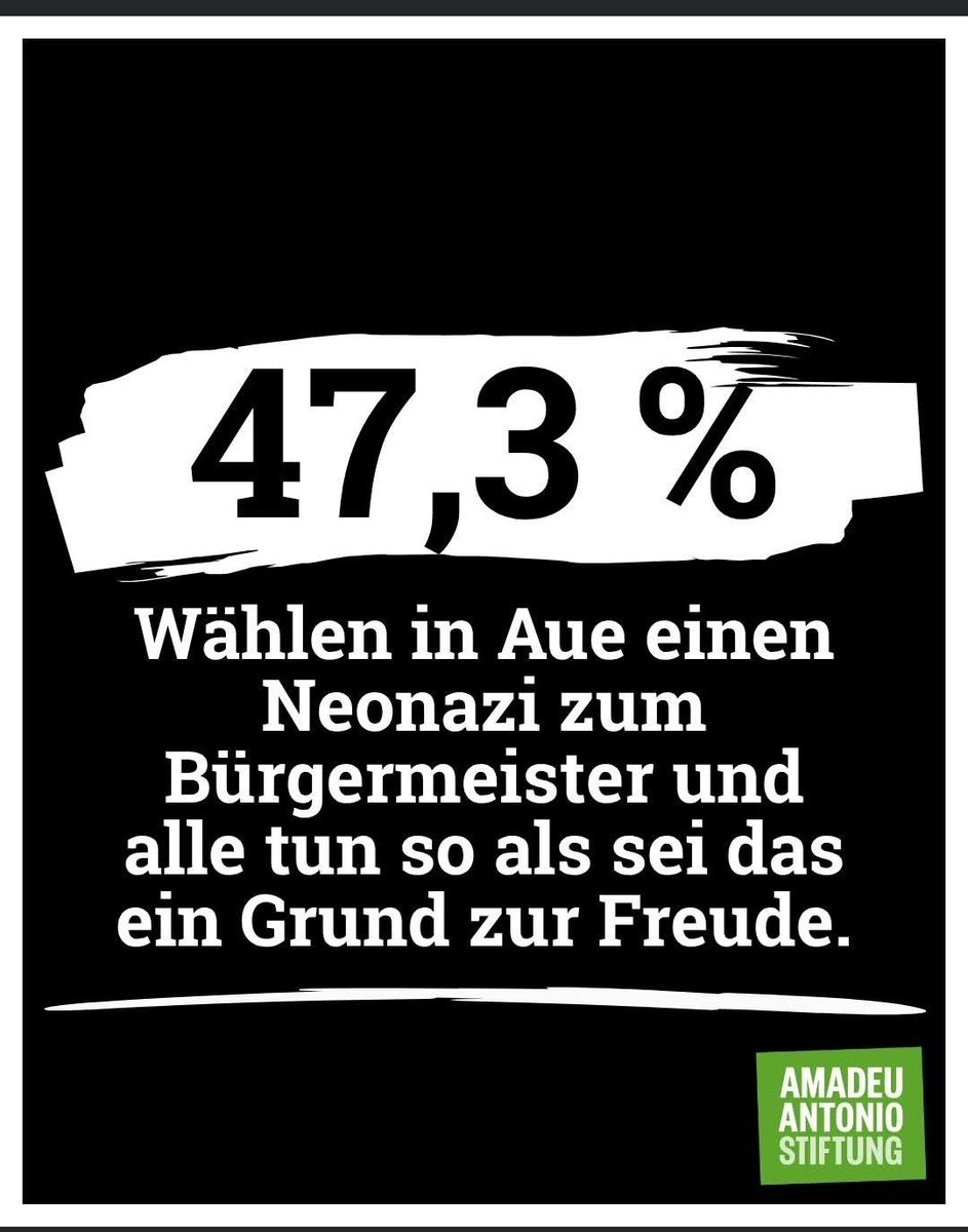 Shinsho_ni's tweet photo. Millionen Steuergelder für einseitige Hetze – und das soll Demokratie sein?
Die Amadeu Antonio Stiftung empört sich über 47,3 Prozent für einen Freie-Sachsen-Kandidaten in Aue-Bad Schlema. Statt Bürgersorgen ernst zu nehmen, klebt sie Plakate und verteilt Moralkeulen.
Millionen Euro aus dem Bundeshaushalt finanzieren diese einseitige Kampfarbeit Jahr für Jahr.
Viele Bürger haben genug von dieser staatlich subventionierten Denunziation statt echter Problemlösung.