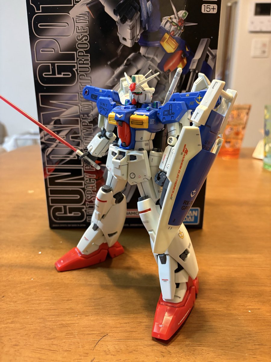 D71019193's tweet photo. 気がついたらこんな時間…
MGフルバーニアンスミ入れ部分塗装、デカール貼りました😃
古いキットだけど少し古さが消えたのかなと。やっぱフルバーニアン渋い‼️
#機動戦士ガンダム0083 #GP01Fb #ガンプラ #ガンダム #コウウラキ #ゼフィランサス #ガンダム好きと繋がりたい #マスターグレード https://t.co/qVEuHUT6dt