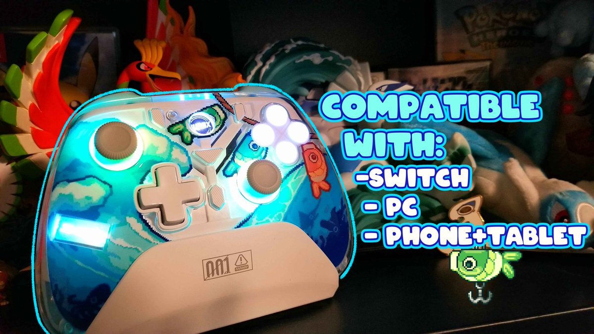 jdzombi_'s tweet photo. 🌊My TurbX controller design is finally here!🎏

I had so much fun designing this, it's so cool seeing it in person!

🏷 20% off for the first week using code [JDZombi] 
https://t.co/fFCd6dqf1H  #PlayTurbX @TurbxUSA https://t.co/zWdDgsIAIx