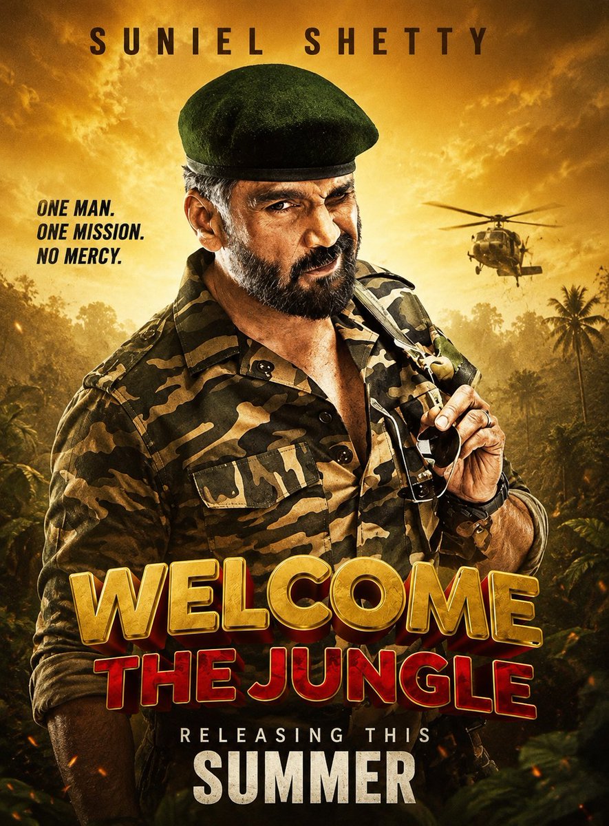 RaviSindal10's tweet photo. 🚨🚨 The iconic trio of #SunielShetty , #AkshayKumar and #PareshRawal is expected to be the biggest highlight, 💥❤️bringing back the magic of their comic camaraderie.
WELCOMETOTHEJUNGLE Trailer 
On 11 Jun and Release 26 Jun 
#YedaAnna 💥🔥
After a long gap @SunielVShetty sir https://t.co/nxEpIRL3la