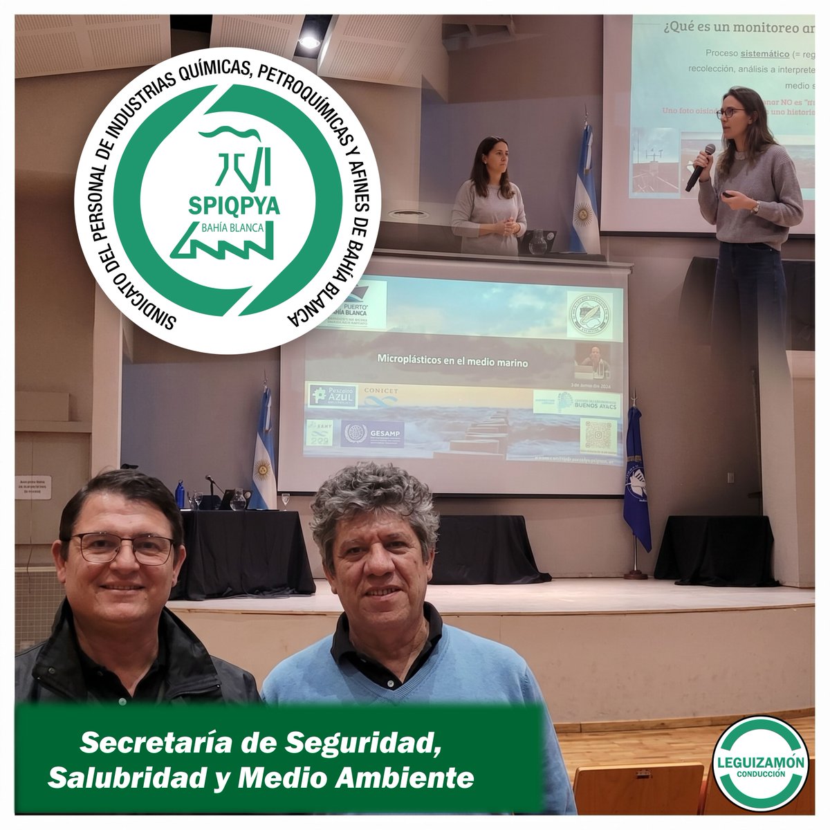 SPIQPyA's tweet photo. Desde la Secretaría de Seguridad, Salubridad y Medio Ambiente del SPIQPyA participamos del Seminario Ambiental Ciudad–Puerto, realizado en la Universidad Nacional del Sur en el marco de la Semana Mundial del Medio Ambiente. https://t.co/hxtywBWiOt