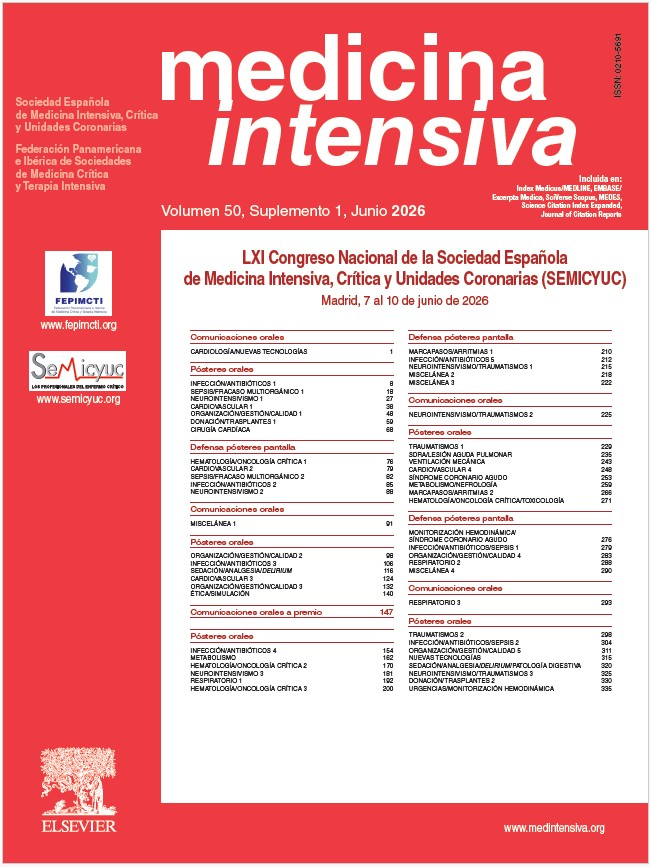 ventilacionmeca's tweet photo. Medicina Intensiva. Suplemento congreso @semicyuc 
https://t.co/S5hcyko0rt https://t.co/eNZEWAzItS