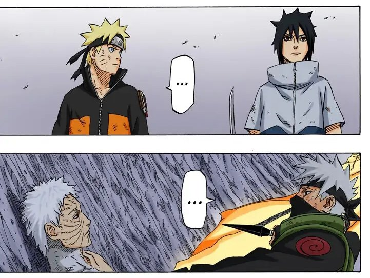 wlwsasuke's tweet photo. this "gay silence" ass manga panel😭 https://t.co/L60eHQo1oB