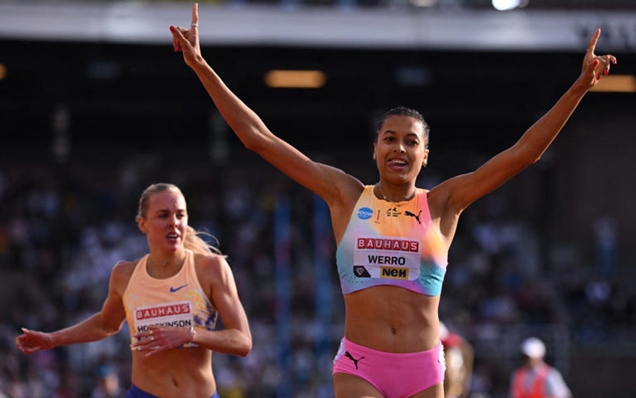 kallywilli's tweet photo. @SwissAthletics 
Young Madame #AudreyWerro, you have done it in style! You are a Tigress of 800M.

Your victory in the #StockholmDiamondLeague is chasing Jarmila Kratochvilova’s world record.

Keep it up!! Congratulations!

@AudreyWerro https://t.co/k3hnCqPZne