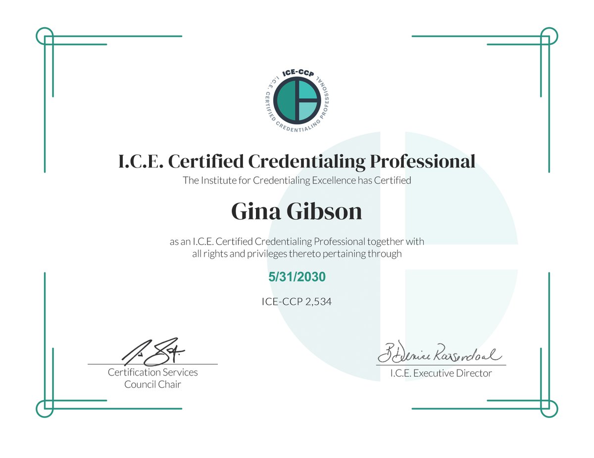StringfellowGrp's tweet photo. 🎉 Congratulations to Gina Gibson, QAS, I.C.E-CCP on earning her I.C.E. Certified Credentialing Professional® (ICE-CCP) certification!

#SMGKudos #TeamSMG #ProfessionalDevelopment #ICECCP #Leadership #AssociationManagement https://t.co/DGt3kd3bKn