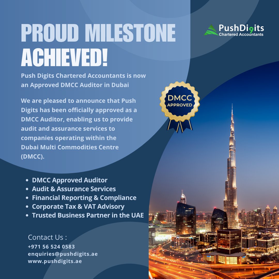 pushdigitsae's tweet photo. Push Digits is now a DMCC Approved Auditor.
Another milestone. Same commitment to quality, compliance, and business growth.
+971 56 524 0583 / +971 50 395 8931
enquiries@pushdigits.ae
https://t.co/1FZB6ITRE4
#DMCC #DubaiBusiness #Audit #CharteredAccountants #PushDigits https://t.co/rECSpzvAun