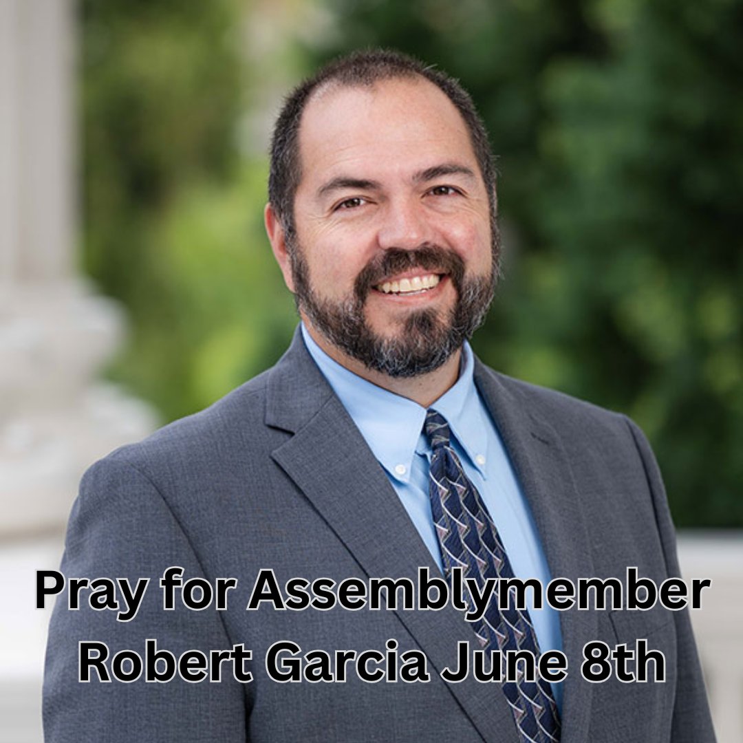 FamProtectMin's tweet photo. Pray for Assemblymember Robert Garcia June 8th

🙏🏛

https://t.co/DpzeOngrVc

#pray #californialegislators #familyprotectionministries https://t.co/q9R2xyhqnH