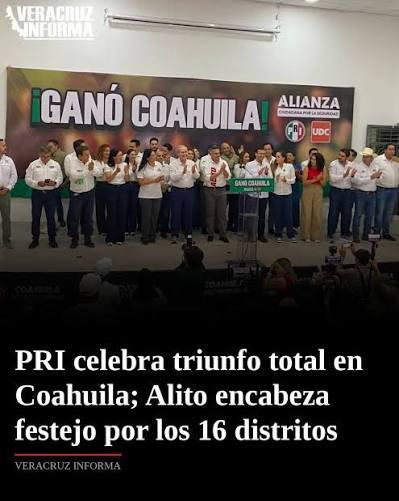 donppt13's tweet photo. #Coahuila, no pudieron ganar el bastión del #PRI, ¿qué pensaban los candidatos de la #4T? no lo sé, pero se apendejaron, se los comieron vivos, no todo fué compra de votos.
               SIGAN ASÍ DE TIBIOS; ¿CUÁNDO DESAFUERO
                 DE ALITO? SEGURO MARU LA VÁ A LIBRAR https://t.co/tP4vJWJzAw