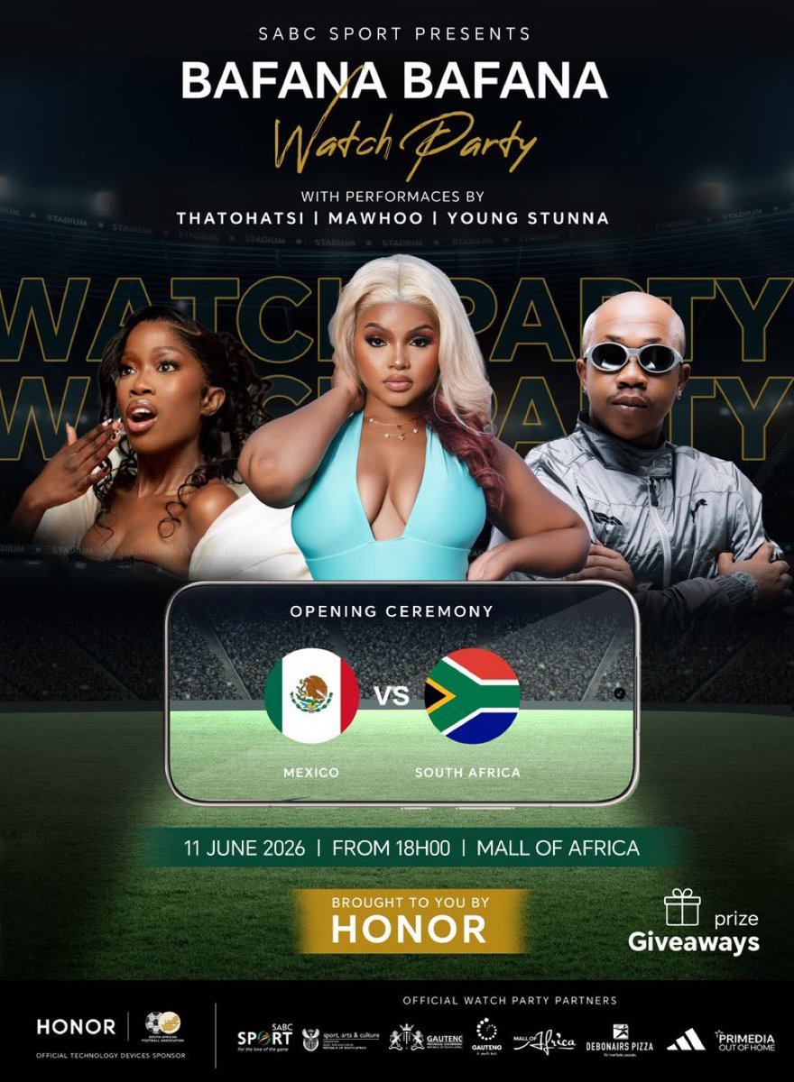 Phindile_Rsa's tweet photo. Thursday is almost here and the hype is REAL 😭🔥

Don’t just hear about it, be part of it. Register now and secure your spot for the ultimate fan experience.

🔗 https://t.co/JuwWEqhmIC

#HONORXBafanaBafana #HONOR600Series https://t.co/C26vJoC06J