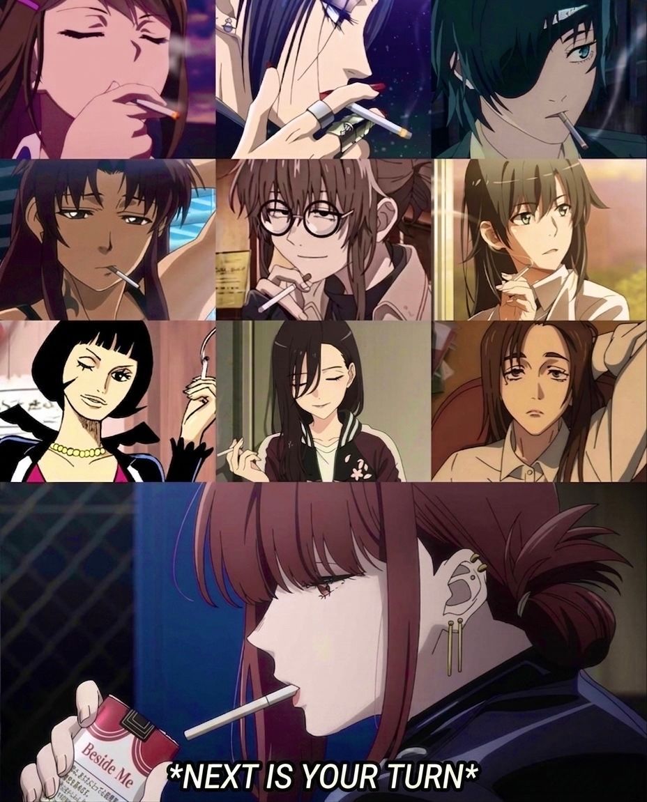 AnimeePost's tweet photo. Smoking anime women 🛐 https://t.co/6v9X2OUKRa