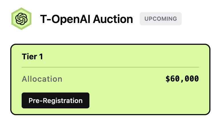 sol_nxxn's tweet photo. OpenAI exposure on Solana? Yeah, it’s real

We have 2 weeks to apply for access:

For Tier-1 → hold T-SpaceX, T-Kalshi, push volume past $5k and submit the application here https://t.co/9VCqis1kaj

For Tier-2 → auto-qualify if you hold the assets or Solana Seeker

I was so excited about SpaceX but missed when it launched, now I’m even more excited to have exposure to the #1 AI company on @Tessera_PE. Only possible on Solana.
