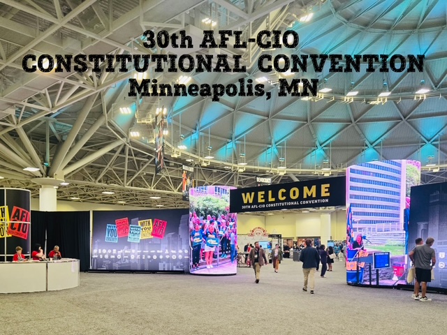 NEAFLCIO's tweet photo. The 30th AFL-CIO Constitutional Convention is in Day  2 in Minneapolis, MN.  The Nebraska State AFL-CIO has delegates in attendance. #UnionStrong https://t.co/79braFlsaj