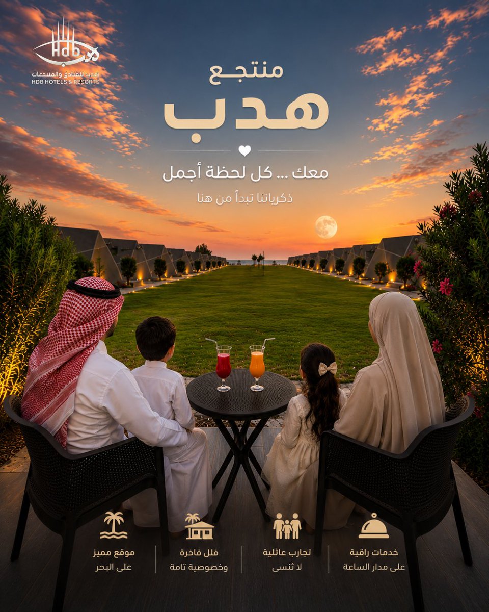 HdbKhobar's tweet photo. استمتع بإقامة استثنائية بين أجواء الهدوء، والإطلالات الساحرة، والخدمات المصممة لتمنحك أجمل اللحظات.
✨ منتجع هدب... وجهتك المثالية للاسترخاء وصناعة الذكريات.
📞 للحجز والاستفسار:
0509707092
0509707003
#منتجع_وسبا_هدب #الخبر_الشرقيه #بحر#صيف #سفر https://t.co/pifjcqWE8D