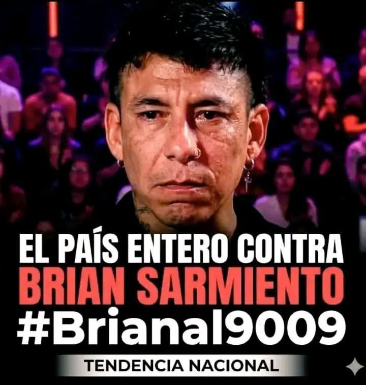 visionarg21's tweet photo. Brian sarmiento es tendencia nacional para ser expulsado hoy por la gente. Brian al 9009 #granhermano https://t.co/F8s8FmgjyH