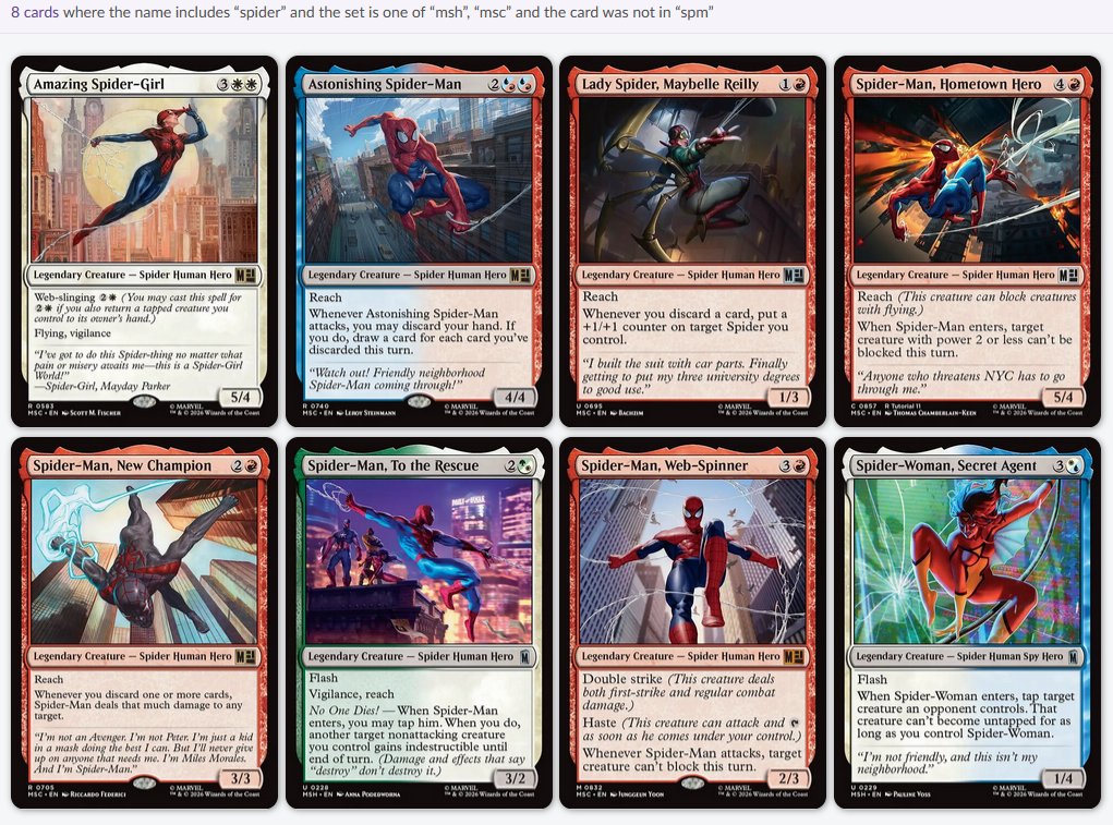 SaffronOlive's tweet photo. Somehow they managed to make eight more Spider-people, lol. https://t.co/sQqslyezVD