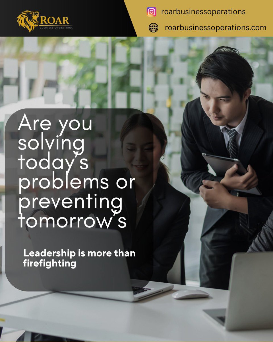 RoaRBizOps's tweet photo. MONDAY BUSINESS CHECK-IN 

Are you constantly solving problems or building systems that prevent them? Sustainable business growth starts with strong processes, efficient operations, and scalable structures.

#BusinessGrowth #OperationalEfficiency #Leadership https://t.co/ZQnPme3aRY