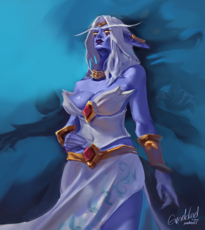 gvaelded's tweet photo. One important update on my Azshara drawing :] https://t.co/4LNfLDl1LM