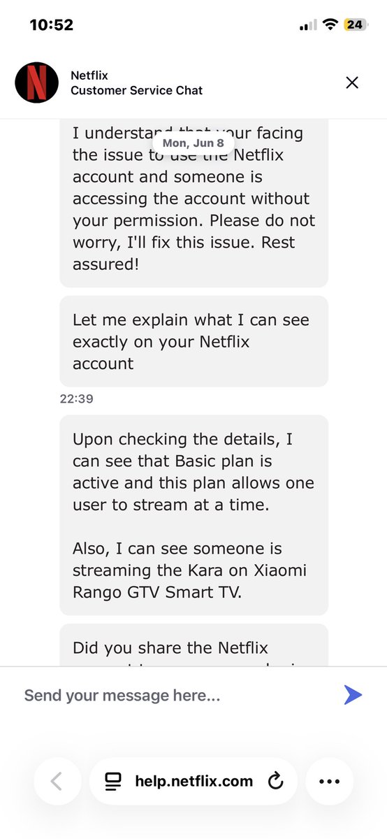 Avinashclassy's tweet photo. Bad experience with Netflix @netflix @NetflixIndia Still you are on sale mind first close the qurey i will now going to share all the screenshots and issue into social media you said that you are signout from all device then why i have not able to play with one device https://t.co/SwOW9QuKpH