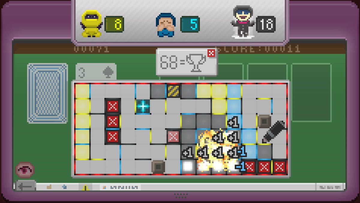uv_bean's tweet photo. @HarvVsZombies Wishlist: https://t.co/0zCYpXcGwk
This is my solo project. A dots and boxes game with items and some extra craziness.
Up to 5 players local. very cozy and family friendly. 
Puzzle mode is coming soon! https://t.co/MIZpHmypn6