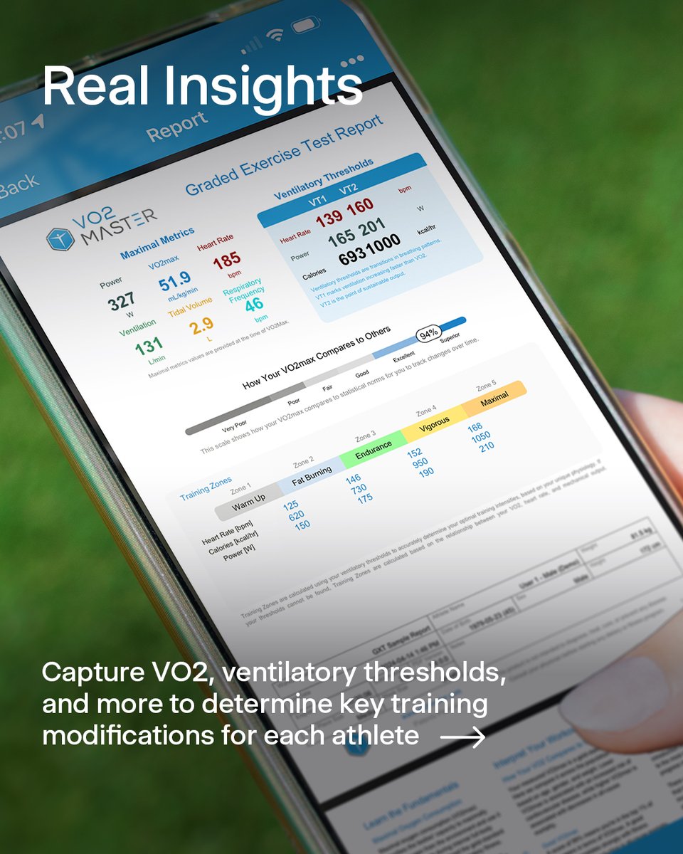 vo2master's tweet photo. Football performance is no longer just seen, it’s measured.
Featuring @eva.piatrikova capturing real data with VO2 Master.
Real insights = better decisions = better performance https://t.co/PFHvNOZiop