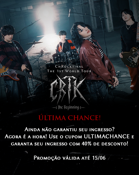 followhwstar's tweet photo. Para não dizer que ficou de fora do show da ChRocktikal, estamos lançando o cupom ULTIMACHANCE 🥰
Com ele você garante 40% de desconto no seu ingresso. 

Mas atenção, promoção válida até 15/06 ‼️ 

🎟Ingressos disponíveis: 
🔗https://t.co/CHK30uOrQd https://t.co/n4ShiCDCUZ