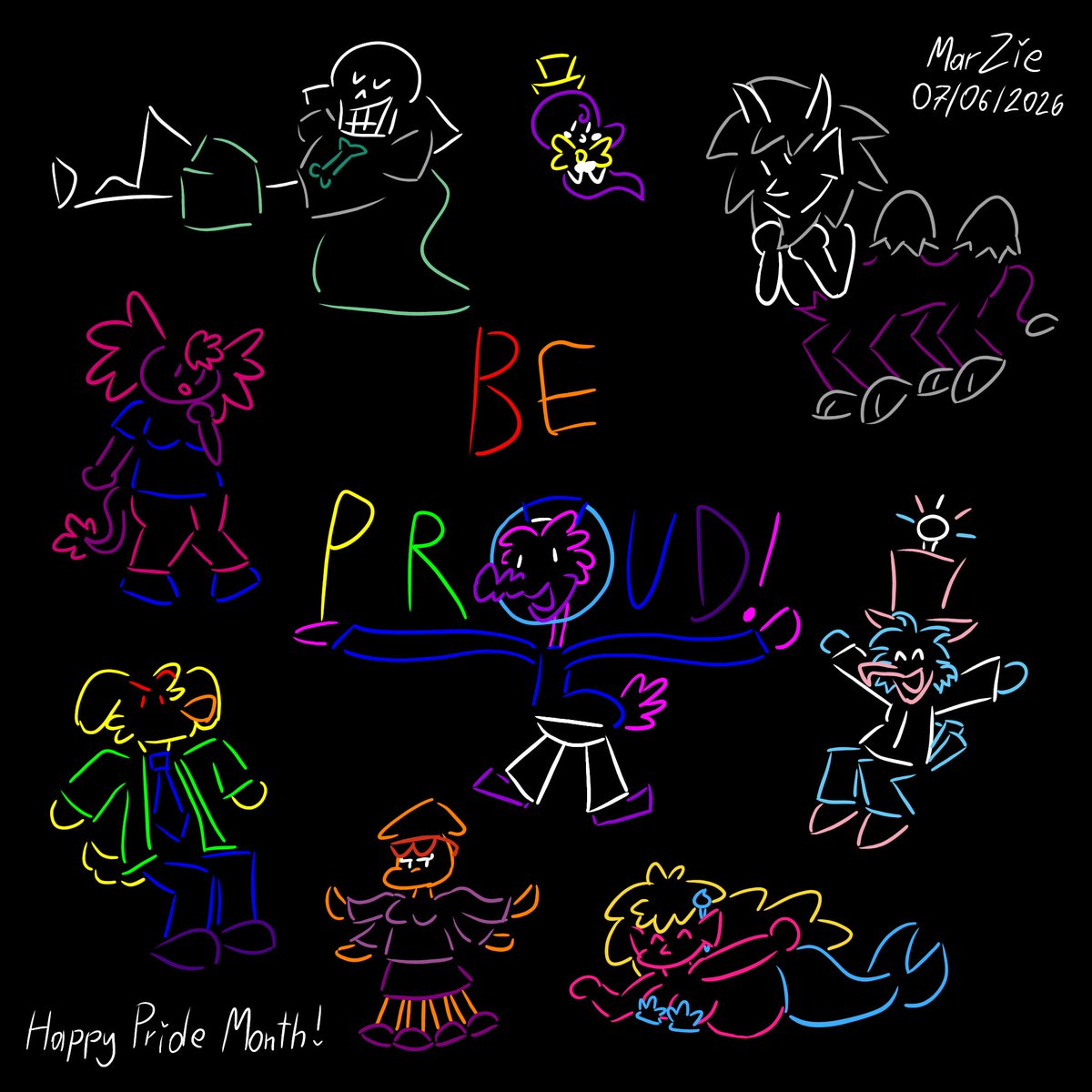 MarZacz's tweet photo. a pride month doodle!
#cartoonmania #320frelengavenue https://t.co/ykYcjlnT7a
