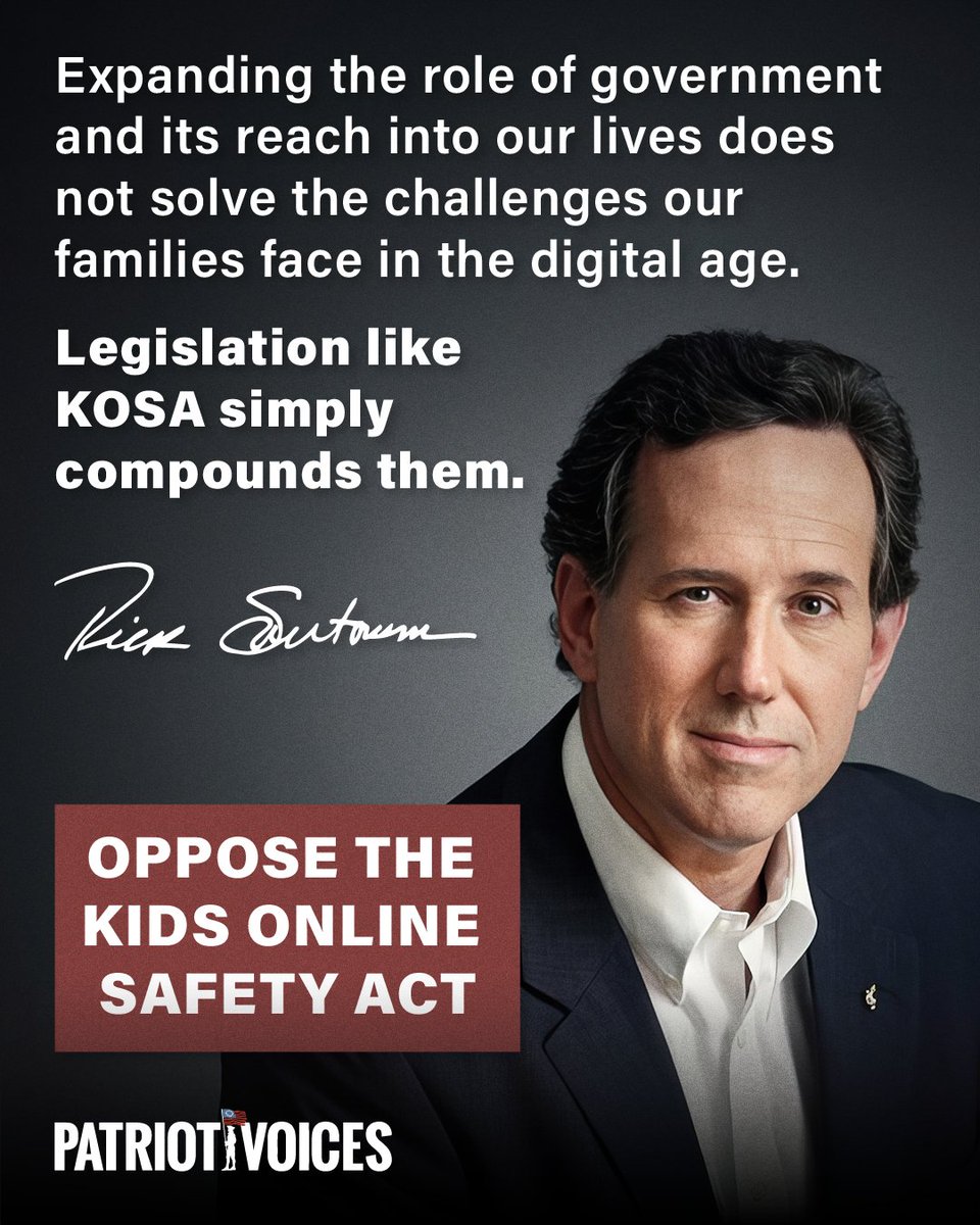 Patriot_Voices's tweet photo. The Kids Online Safety Act (KOSA) replaces parental authority with government control. Please tell your congressional rep to oppose this bad legislation. Call your rep's office via the Congressional Switchboard today at (202) 224-3121. Your voice DOES matter! 
#ParentsMatter https://t.co/ebQcA0cfMT
