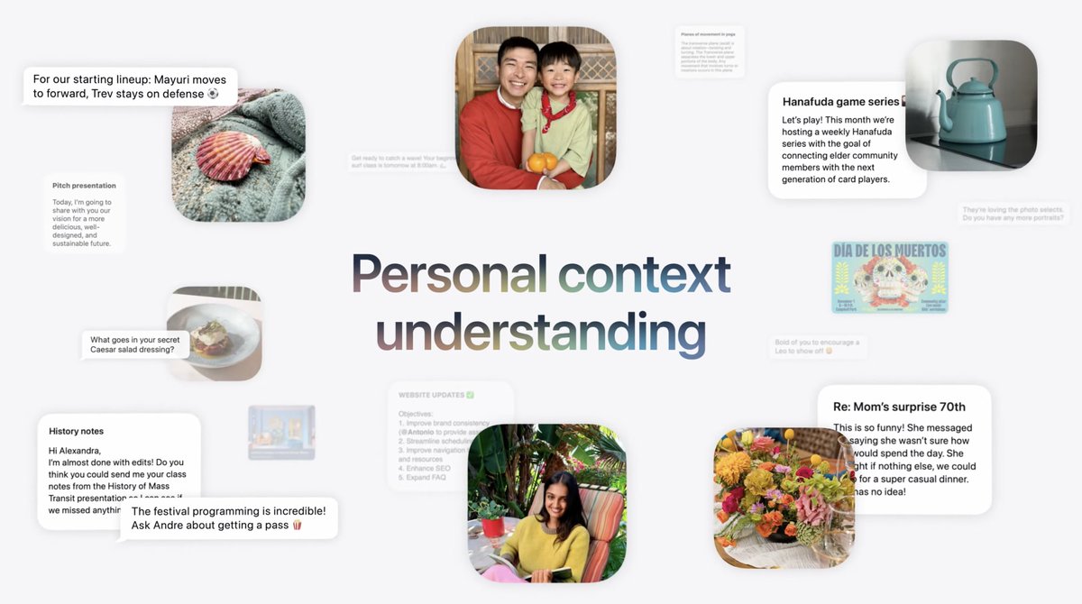 smartechdaily's tweet photo. 🧠 Apple Intelligence أصبح قادرًا على فهم السياق الشخصي للمستخدم بشكل أعمق خلال #WWDC26.

📱 النظام الجديد يستطيع تحليل المعلومات والسياق المرتبط بالمستخدم لتقديم اقتراحات ومساعدات أكثر ذكاءً وتخصيصًا عبر أجهزة Apple. https://t.co/7OOEMR9xzE