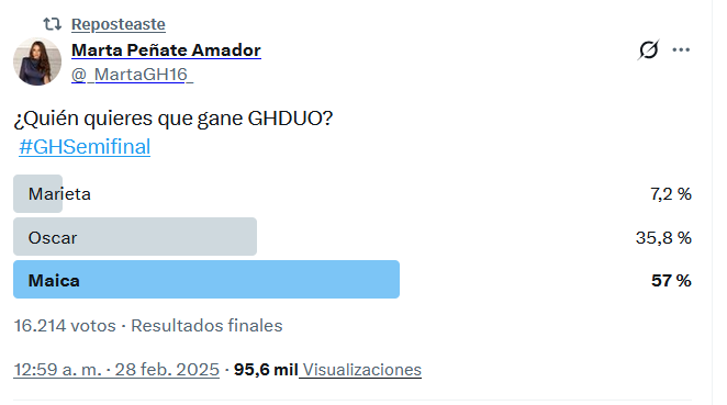 SplendorNatalie's tweet photo. @mediasetcom @telecincoes Se atreveran otra vez a hacer ganador a otra persona que no sea MAICA BENEDICTO MENDEZ ? https://t.co/Q0UPkUHZty