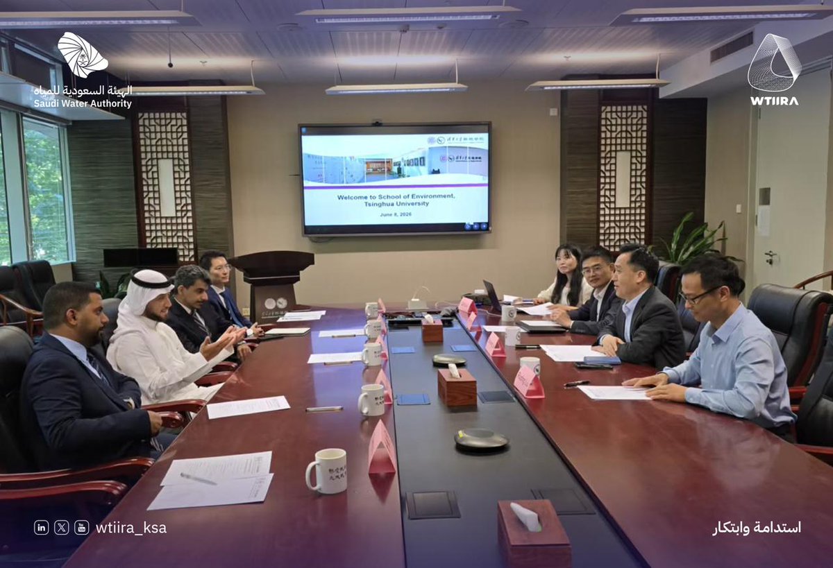WTIIRA_KSA's tweet photo. عقدت الهيئة السعودية للمياه توجهها الاستراتيجي في جمهورية الصين الشعبية مع جامعة Tsinghua والتي تعتبر  الأولى عالميا حسب تصنيف Best Global Universities, وتشمل الابتكار المتقدم في تقنيات كشف التسربات وأغشية التناضح العكسي بحيث تشمل إنشاء منصة بحثية مشتركة تسهم في تطوير الكفاءات وتفعيل تبادل المعرفة.

كما تم على هامش الاجتماع توقيع مذكرة تفاهم مع معهد تسينغهوا للبحوث والابتكار البيئي؛ لدعم وتمكين حلول المياه في البلدين.

#استدامة_وابتكار