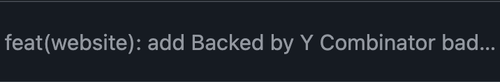 shubhamgl2003's tweet photo. I was going through my old bookmarks on X and found a post of a company that is building something similar to me.

I went to their open source repo and saw the latest commit, "add Backed by Y Combinator badge to landing hero"

I didn't even make it to the top 10% of applications, and my direct competitors got in this batch. I'll obviously keep building, and congratulations to them, but this just hit me so hard in the face today.