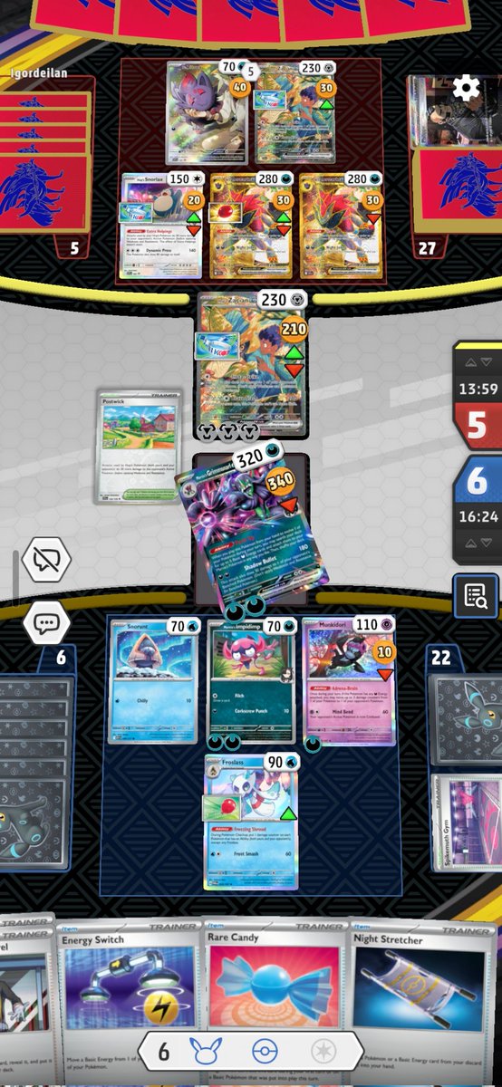 TweetTheEars's tweet photo. @PokemonTCGLive I know you guys ignore posts but I lost this matchup because the game disconnected. I might have won but your game has failed me again on mobile.

It's quite pathetic I have to concede matches because of your broken game. You guys are doing a great job over there. https://t.co/xguJdPRauy