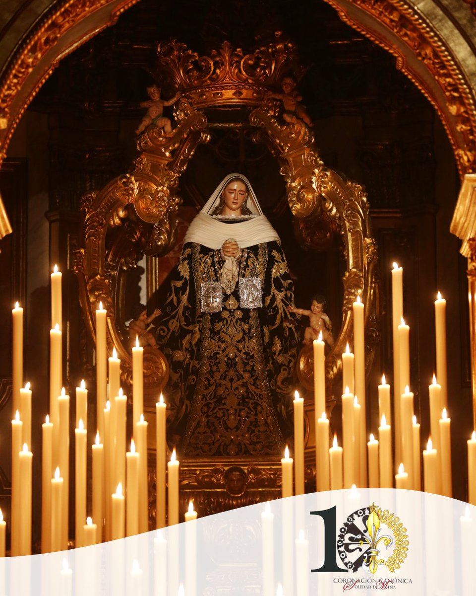 cofradiamena's tweet photo. ⚜️ 𝗫 𝗔𝗡𝗜𝗩𝗘𝗥𝗦𝗔𝗥𝗜𝗢 𝗖𝗢𝗥𝗢𝗡𝗔𝗖𝗜𝗢́𝗡 𝗡𝗧𝗥𝗔. 𝗦𝗥𝗔. 𝗗𝗘 𝗟𝗔 𝗦𝗢𝗟𝗘𝗗𝗔𝗗

Diez años después, recordamos con emoción aquellos cultos que precedieron uno de los acontecimientos más importantes de la historia reciente de nuestra Congregación, la Coronación Canónica de Ntra. Sra. de la Soledad, dando gracias por tantos momentos de fe e ilusión bajo la mirada de Nuestra Madre.

#10AñosCoronada #Mena2026 #CofradíasMLG
