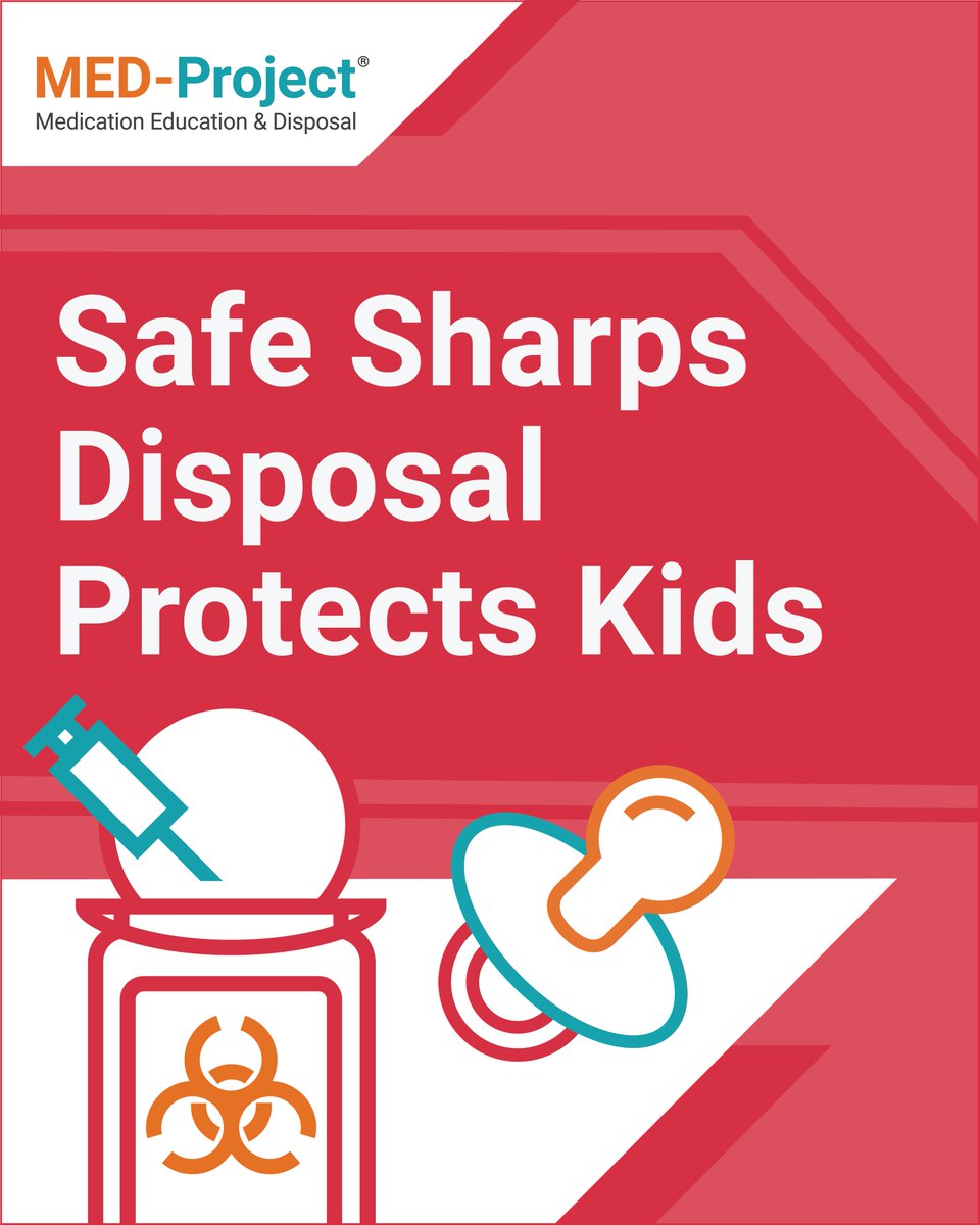 MEDProjectLLC's tweet photo. Every needle and household sharp disposed of properly is one less risk at home. Safe disposal helps protect families.

Find a free, easy to use sharps disposal drop box near you or request a mail-back package by visiting https://t.co/TFvyjP5S72 https://t.co/AEulQvVK5l