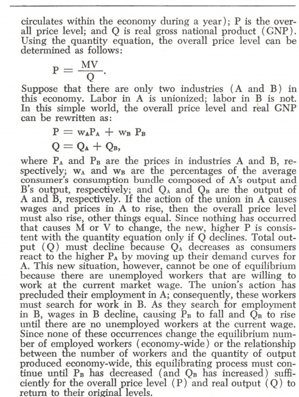 GUILLAZO's tweet photo. Hayek tiene razón.
Incluso usando la ecuación de intercambio, se ha demostrado que puede no haber "inflación de costos".
El problema: los 'free' bankers todavía hoy abusan de agregados de tipo nivel general de precios. Algo que YA se les demostró erroneo en los debates de los 90s https://t.co/cRjTvcGXE9