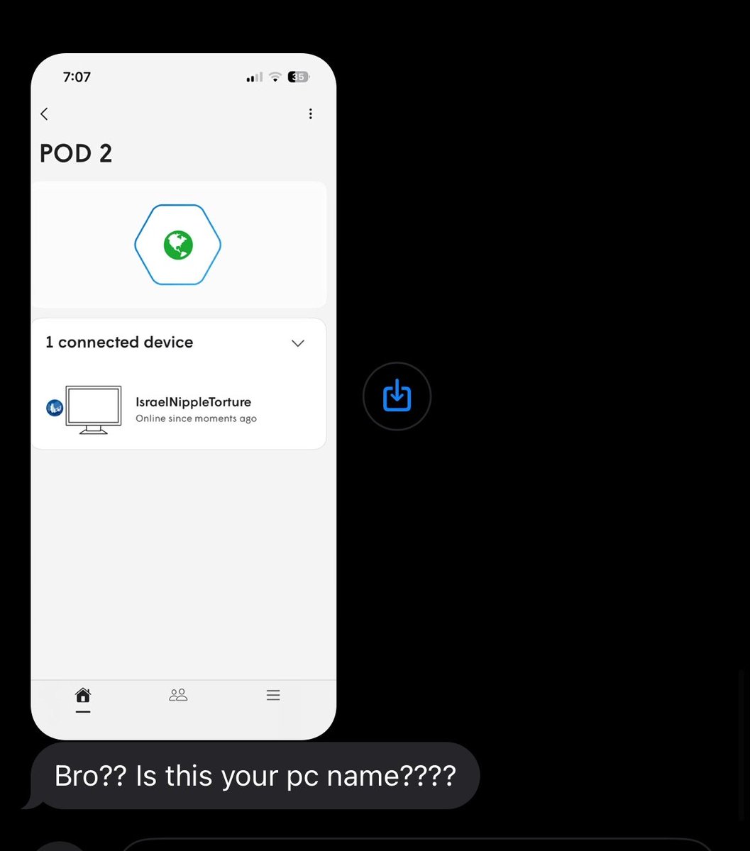 foidblaster9000's tweet photo. SINCE WHEN CAN YOU SEE PC NAMES ON THE WIFI APP??? https://t.co/WXakkZBPKZ