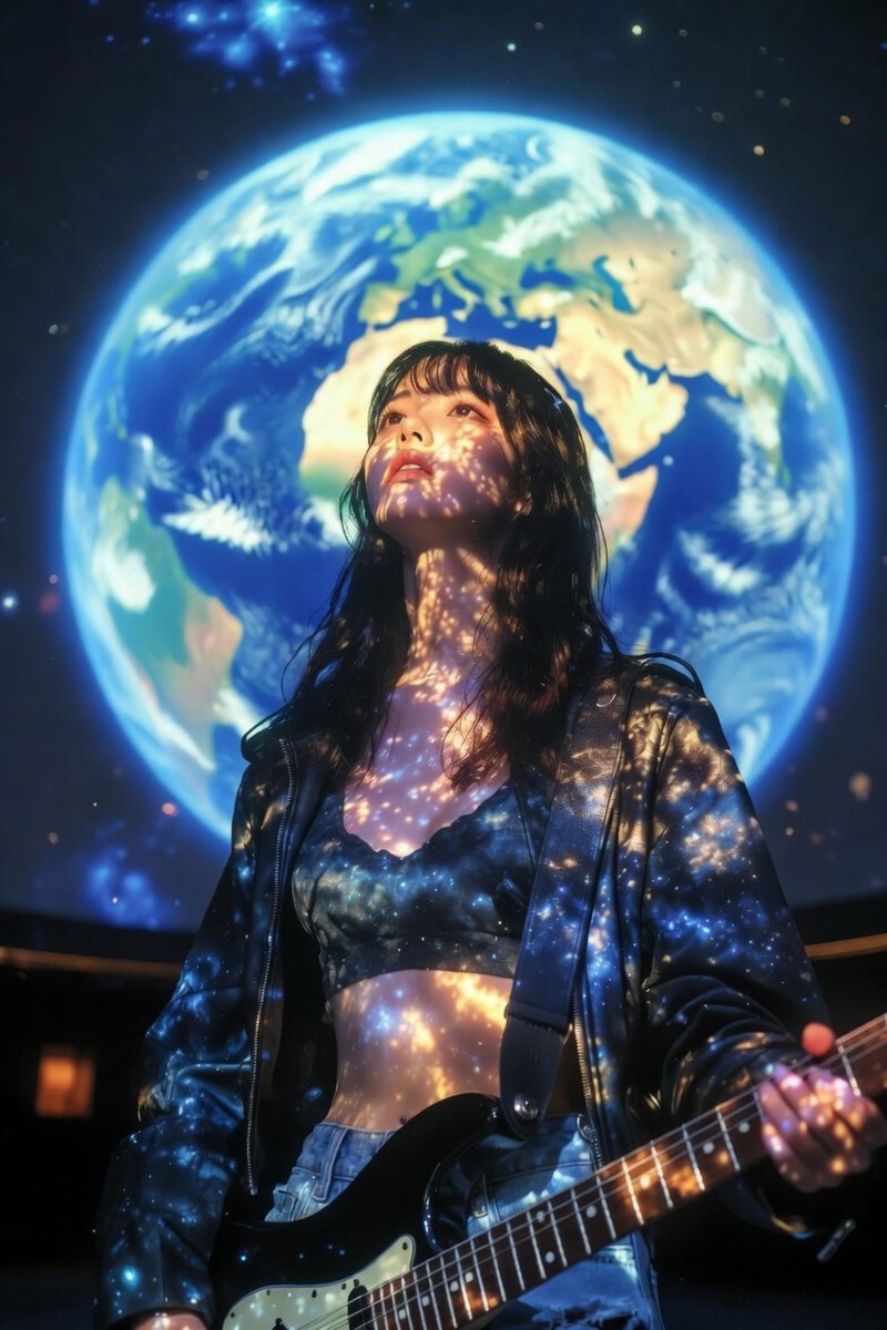 RickieRngmusic's tweet photo. 🌍プラネタリウム。地球。Rock。
世界が奏でる魂の音。
ロックは宇宙を包む。🎸
#RockIsEternal #PlanetariumRock #Earth https://t.co/by766b0l5x