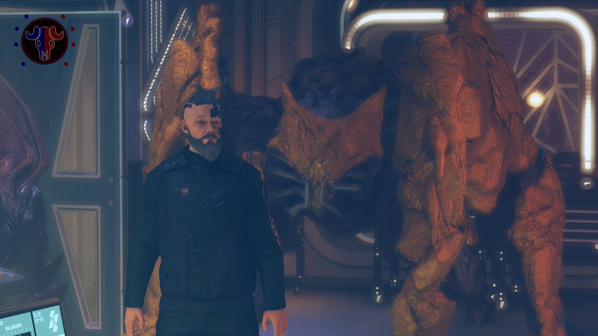 ThorgenIronside's tweet photo. This is what my Heatleach pet, Lysander grows up to be, you couldn't ask for a more cuddly buddy to hang out and guard your 6 :) #XenoMaster for the win #Starfield @StarfieldGame Xeno Master is available on https://t.co/26dkLiN8IT #Creations and #Nexus mods Check it out! https://t.co/IUhrwqV3K2