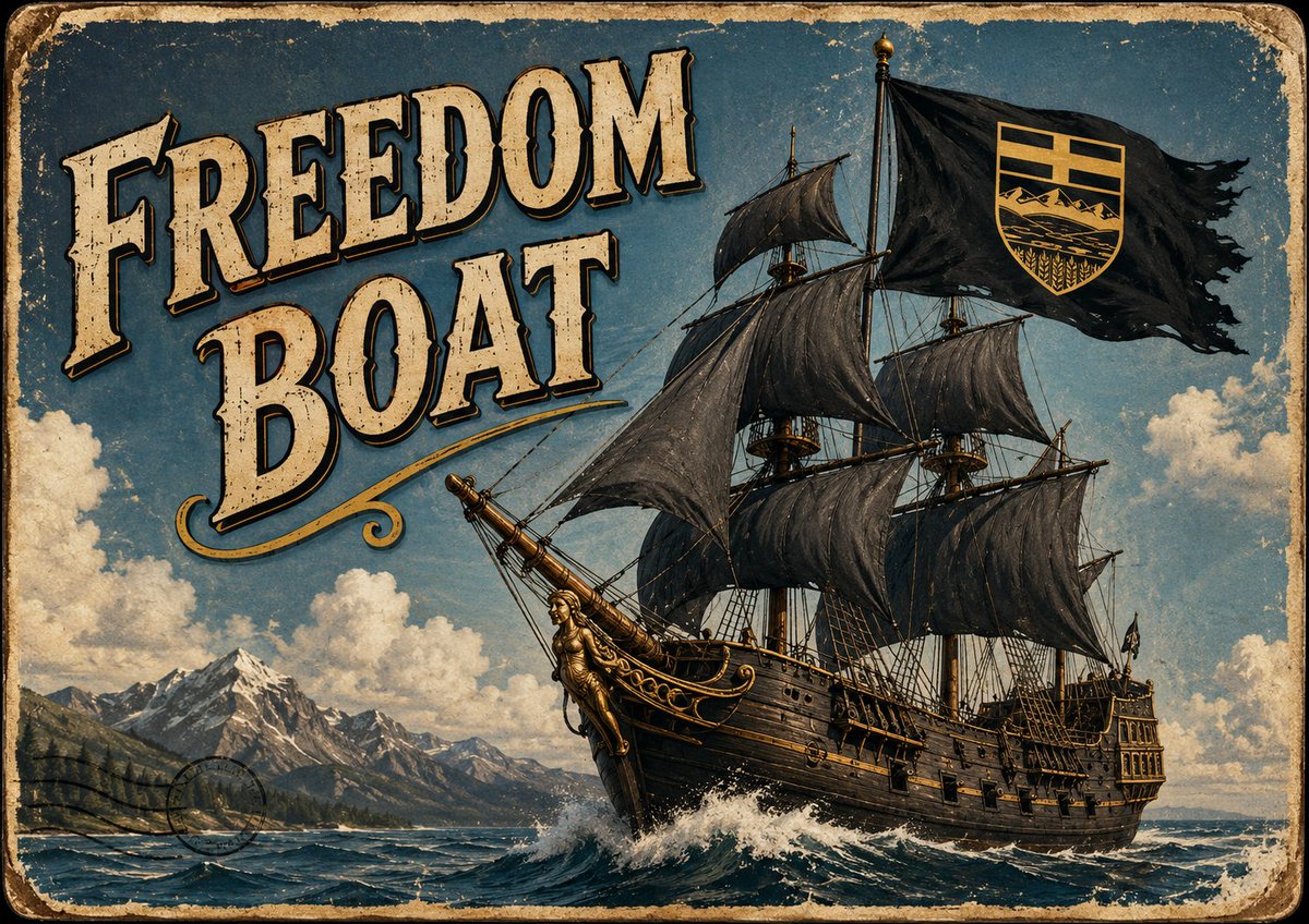 AlbertaPin51961's tweet photo. A man drowned because he refused to get on the boat.

When he reached heaven, he asked God, “Why didn’t you save me?”

God replied, “I sent you a boat.”

Independence is our boat.

Will you let FREEDOM sail away? https://t.co/Wv9A4H1gi3
