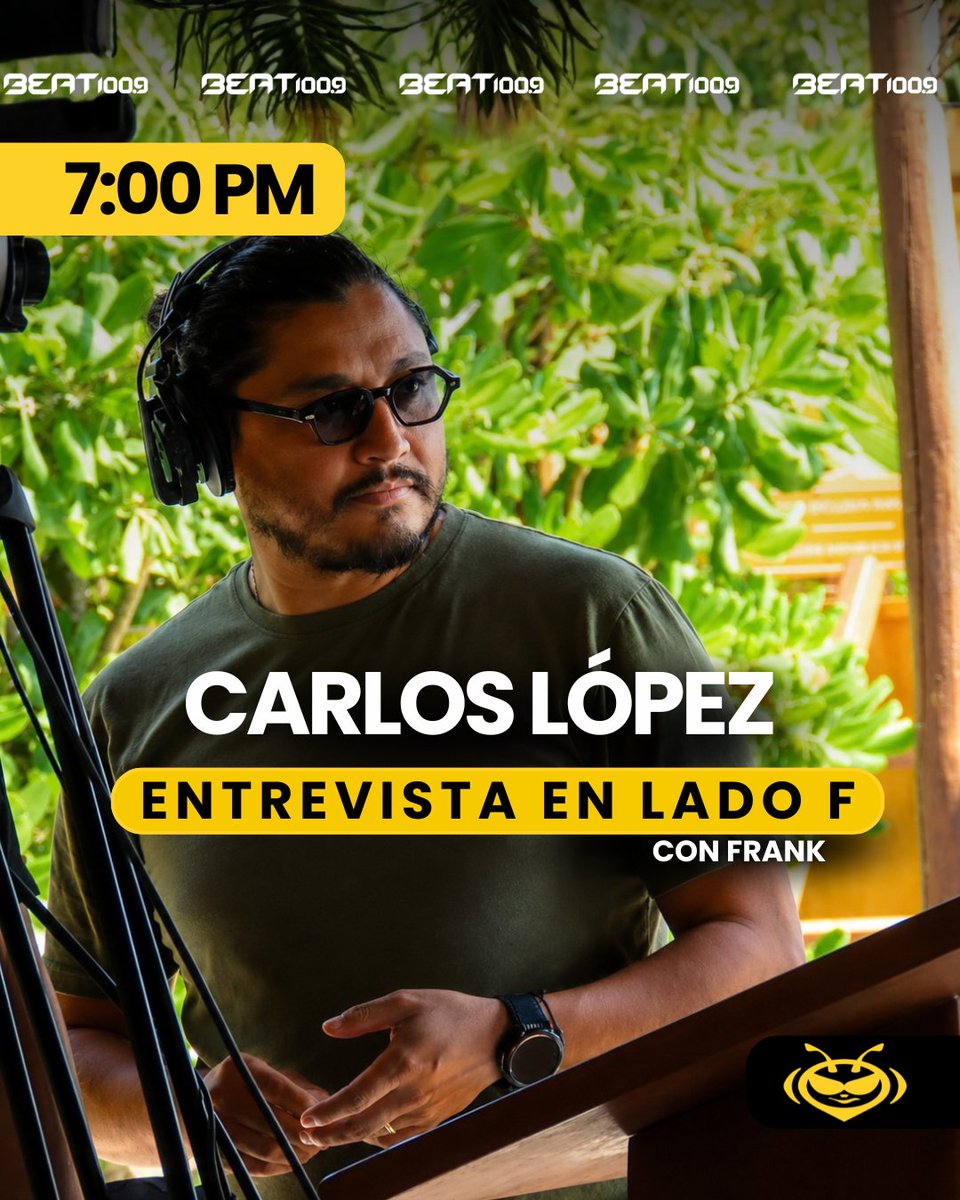BEATOFICIAL's tweet photo. 🚨🎙️ Mañana en el Lado F con Frank tendremos un invitado que está ayudando a transformar la escena electrónica desde atrás de los escenarios.
📻 No te lo pierdas a las 7:00 PM.
🐝 https://t.co/Us0hQS5n93 | 100.9 FM
#Lostnights #DROP #Entrevista #MusicaElectronica #Radio https://t.co/R7kki8onth