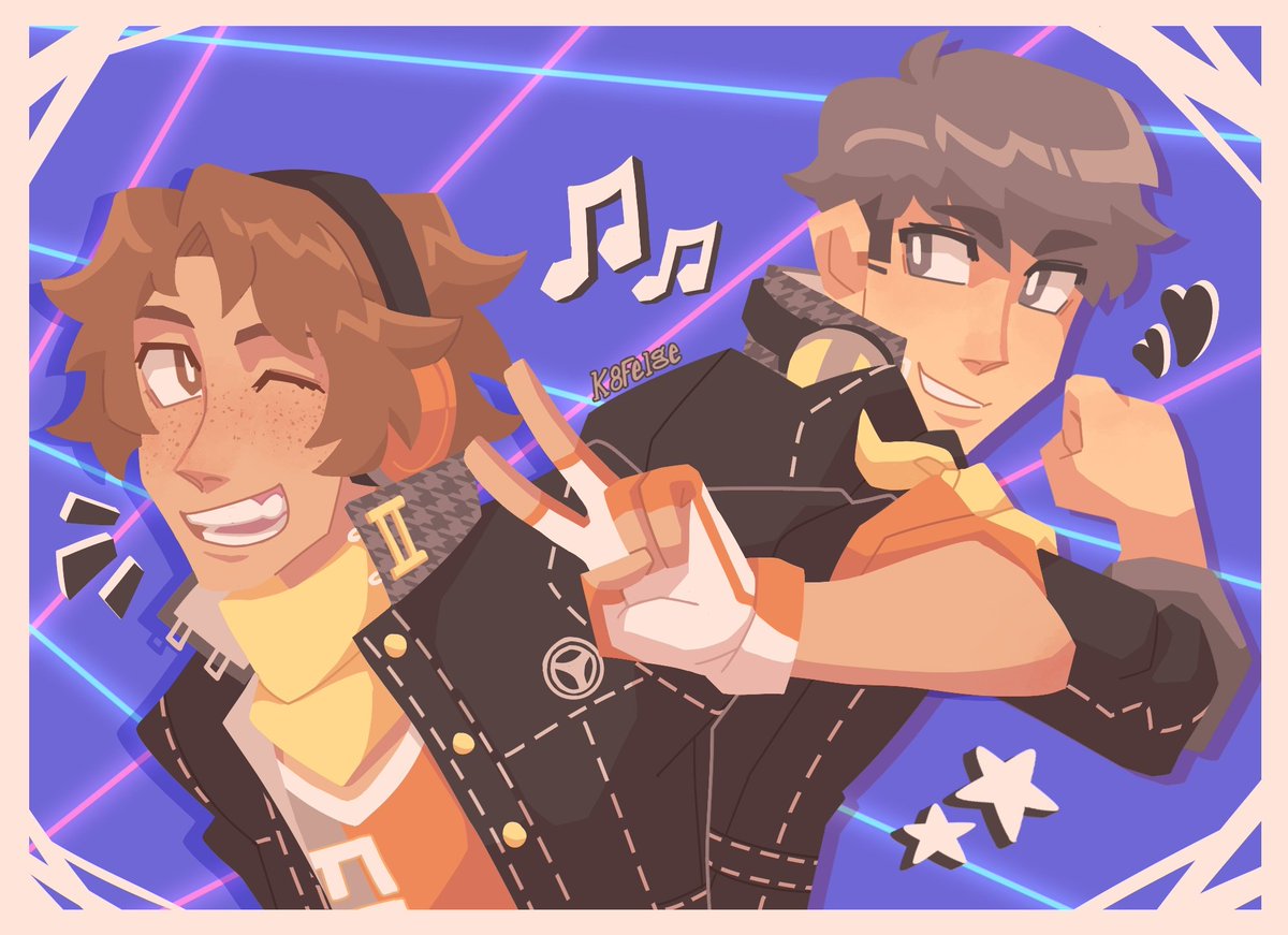 mothswingz's tweet photo. repost of old souyo art bc I LOVE losing chess to a dog #persona4 https://t.co/l7BEE53JSw