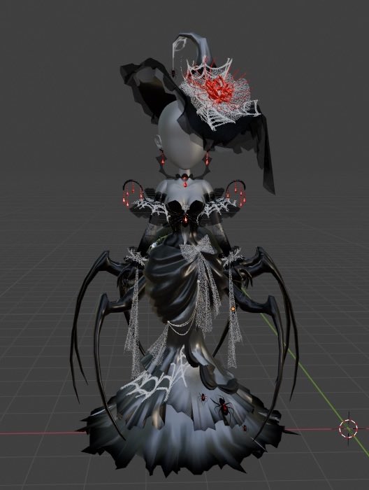 DarlingsJade's tweet photo. / MONSTERVERZE 🩷💜

🕷️WIP of the black widower set! 🕸️
(Not an official render) 

Credits: K0i, 3rdy, K0mi ✨ https://t.co/d8JRm0bPLu
